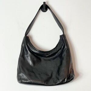 Vintage Carolee Genuine Black Leather Bag